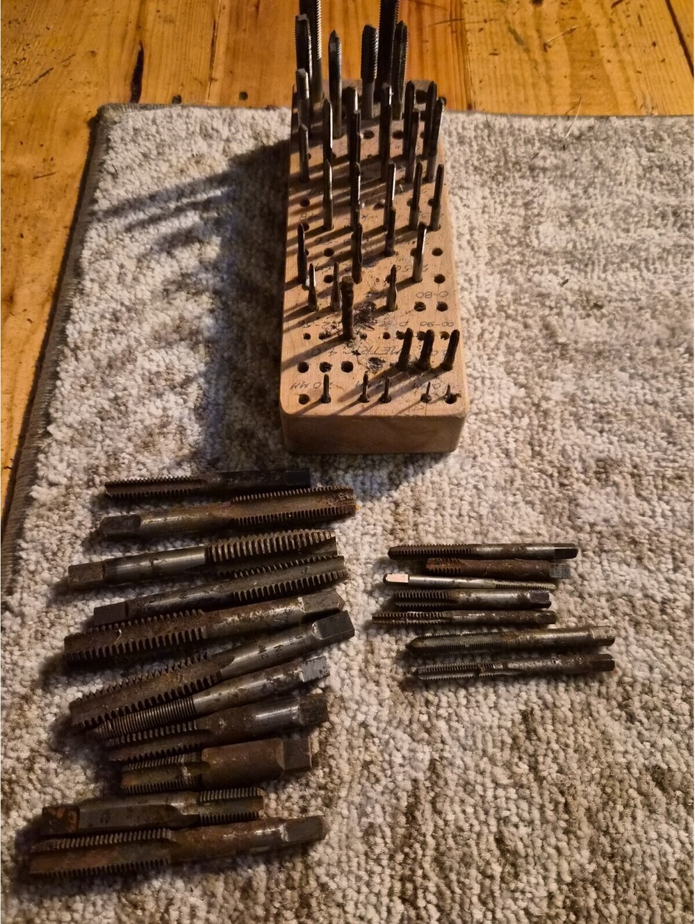 Vintage Threading Taps Lot Of 57 Various Brands And Conditions